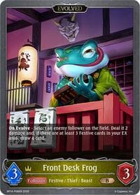 Front Desk Frog (Evolved) - P08 (Foil) - BP14: Banquet of Dreams - Shadowverse: Evolve card