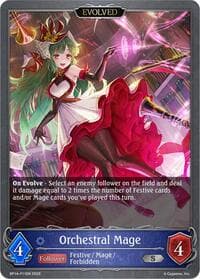 Orchestral Mage (Evolved) - P11 (Foil) - BP14: Banquet of Dreams - Shadowverse: Evolve card