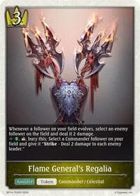 Flame General's Regalia - BP14: Banquet of Dreams - Shadowverse: Evolve card