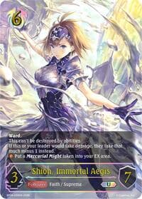 Shion, Immortal Aegis (U) - BP14: Banquet of Dreams - Shadowverse: Evolve card