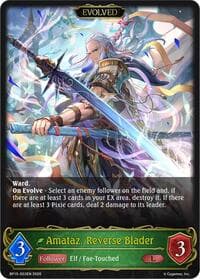 Amataz, Reverse Blader (Evolved) - BP15: Trial of the Omens - Shadowverse: Evolve card