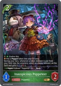 Inauspicious Puppeteer - BP15: Trial of the Omens - Shadowverse: Evolve card