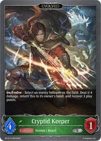 Cryptid Keeper (Evolved) - BP15: Trial of the Omens - Shadowverse: Evolve card