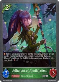 Adherent of Annihilation - BP15: Trial of the Omens - Shadowverse: Evolve card