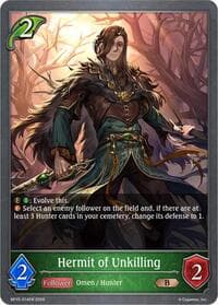 Hermit of Unkilling - BP15: Trial of the Omens - Shadowverse: Evolve card