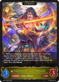 Kagemitsu, Lost Samurai (Evolved) - BP15: Trial of the Omens - Shadowverse: Evolve card
