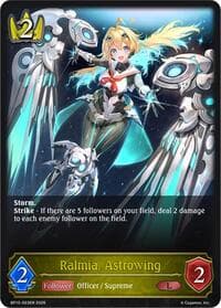 Ralmia, Astrowing - BP15: Trial of the Omens - Shadowverse: Evolve card