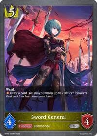 Sword General - BP15: Trial of the Omens - Shadowverse: Evolve card