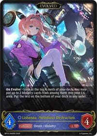 Lishenna, Melodious Destruction (Evolved) - BP15: Trial of the Omens - Shadowverse: Evolve card