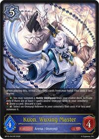 Kuon, Wuxing Master - BP15: Trial of the Omens - Shadowverse: Evolve card