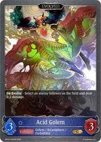 Acid Golem (Evolved) - BP15: Trial of the Omens - Shadowverse: Evolve card