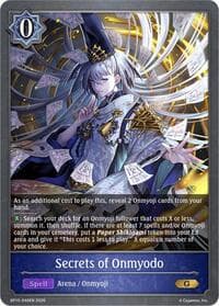 Secrets of Onmyodo - BP15: Trial of the Omens - Shadowverse: Evolve card