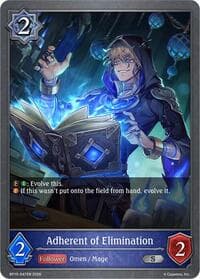 Adherent of Elimination - BP15: Trial of the Omens - Shadowverse: Evolve card