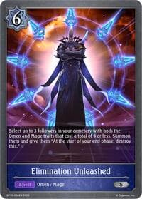 Elimination Unleashed - BP15: Trial of the Omens - Shadowverse: Evolve card