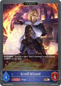 Scroll Wizard (Evolved) - BP15: Trial of the Omens - Shadowverse: Evolve card