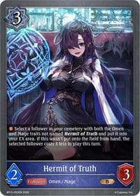 Hermit of Truth - BP15: Trial of the Omens - Shadowverse: Evolve card
