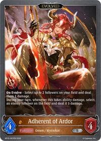 Adherent of Ardor (Evolved) - BP15: Trial of the Omens - Shadowverse: Evolve card