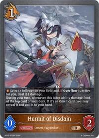 Hermit of Disdain - BP15: Trial of the Omens - Shadowverse: Evolve card