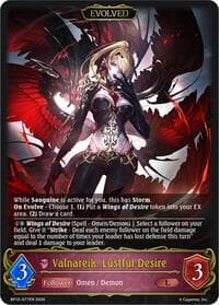 Valnareik, Lustful Desire (Evolved) - BP15: Trial of the Omens - Shadowverse: Evolve card