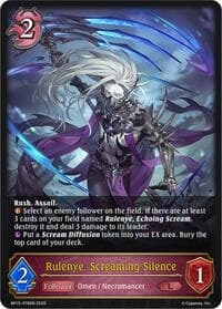 Rulenye, Screaming Silence - BP15: Trial of the Omens - Shadowverse: Evolve card