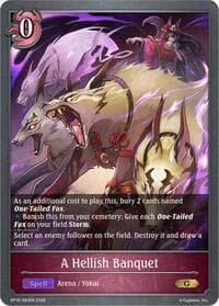 A Hellish Banquet - BP15: Trial of the Omens - Shadowverse: Evolve card