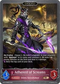 Adherent of Screams (Evolved) - BP15: Trial of the Omens - Shadowverse: Evolve card