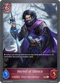 Hermit of Silence - BP15: Trial of the Omens - Shadowverse: Evolve card