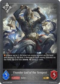 Thunder God of the Tempest - BP15: Trial of the Omens - Shadowverse: Evolve card
