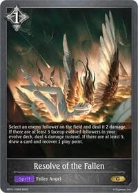 Resolve of the Fallen - BP15: Trial of the Omens - Shadowverse: Evolve card
