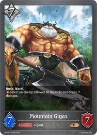 Mountain Gigas - BP15: Trial of the Omens - Shadowverse: Evolve card