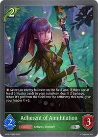 Adherent of Annihilation - P02 (Foil) - BP15: Trial of the Omens - Shadowverse: Evolve card