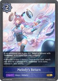 Melody's Return - P09 (Foil) - BP15: Trial of the Omens - Shadowverse: Evolve card