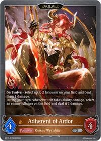 Adherent of Ardor (Evolved) - P15 (Foil) - BP15: Trial of the Omens - Shadowverse: Evolve card