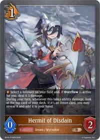 Hermit of Disdain - P16 (Foil) - BP15: Trial of the Omens - Shadowverse: Evolve card