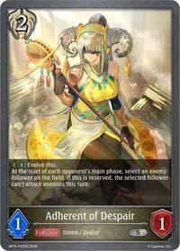 Adherent of Despair - P22 (Foil) - BP15: Trial of the Omens - Shadowverse: Evolve card