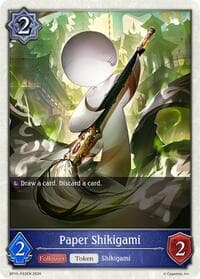 Paper Shikigami - P33 (Foil) - BP15: Trial of the Omens - Shadowverse: Evolve card