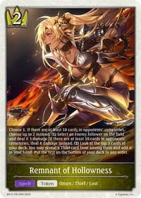 Remnant of Hollowness - PR10 - BP15: Trial of the Omens - Shadowverse: Evolve card