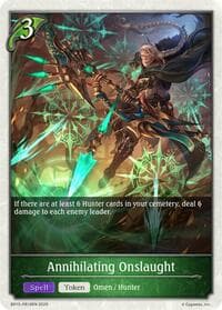 Annihilating Onslaught - PR19 - BP15: Trial of the Omens - Shadowverse: Evolve card