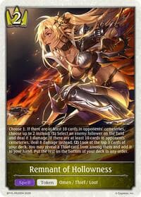 Remnant of Hollowness - PR20 - BP15: Trial of the Omens - Shadowverse: Evolve card