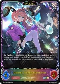Lishenna, Melodious Destruction (Evolved) (SL) - BP15: Trial of the Omens - Shadowverse: Evolve card