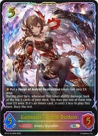 Galmieux, Ardent Disdain (SL) - BP15: Trial of the Omens - Shadowverse: Evolve card