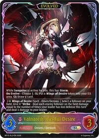 Valnareik, Lustful Desire (Evolved) (SL) - BP15: Trial of the Omens - Shadowverse: Evolve card