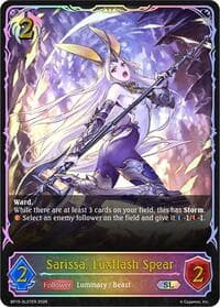 Sarissa, Luxflash Spear (SL) - BP15: Trial of the Omens - Shadowverse: Evolve card