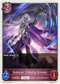 Rulenye, Echoing Scream - BP15: Trial of the Omens - Shadowverse: Evolve card
