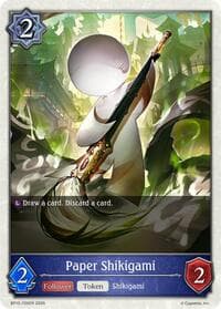 Paper Shikigami - BP15: Trial of the Omens - Shadowverse: Evolve card