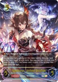 Galmieux, Ardent Disdain (U) - BP15: Trial of the Omens - Shadowverse: Evolve card
