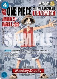 Monkey.D.Luffy (055) (College Basketball US Voyage) - One Piece Promotion Cards - One Piece Card Game card