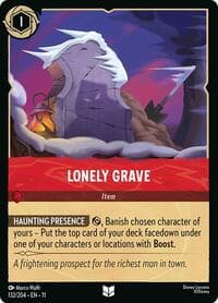 Lonely Grave - Winterspell - Disney Lorcana card