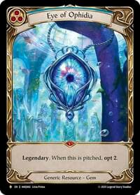 Eye of Ophidia - Compendium of Rathe - Antiquity Pack - Flesh and Blood TCG card
