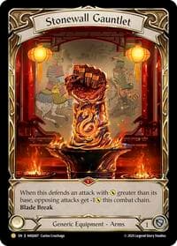 Stonewall Gauntlet - Compendium of Rathe - Antiquity Pack - Flesh and Blood TCG card